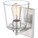 Evalon Indoor Wall Sconce Wall Light in Brushed Nickel